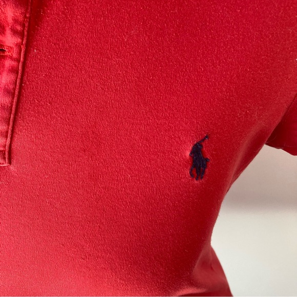 RALPH LAUREN Red w Navy Horse POLO - Picture 4 of 7